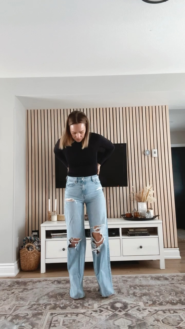 The perfect distressed wide leg jeans for summer. Super light + buttery soft! Obsessed 🤩 Wearing a size 4 Long! 

#LTKSeasonal #LTKMostLoved #LTKfindsunder100