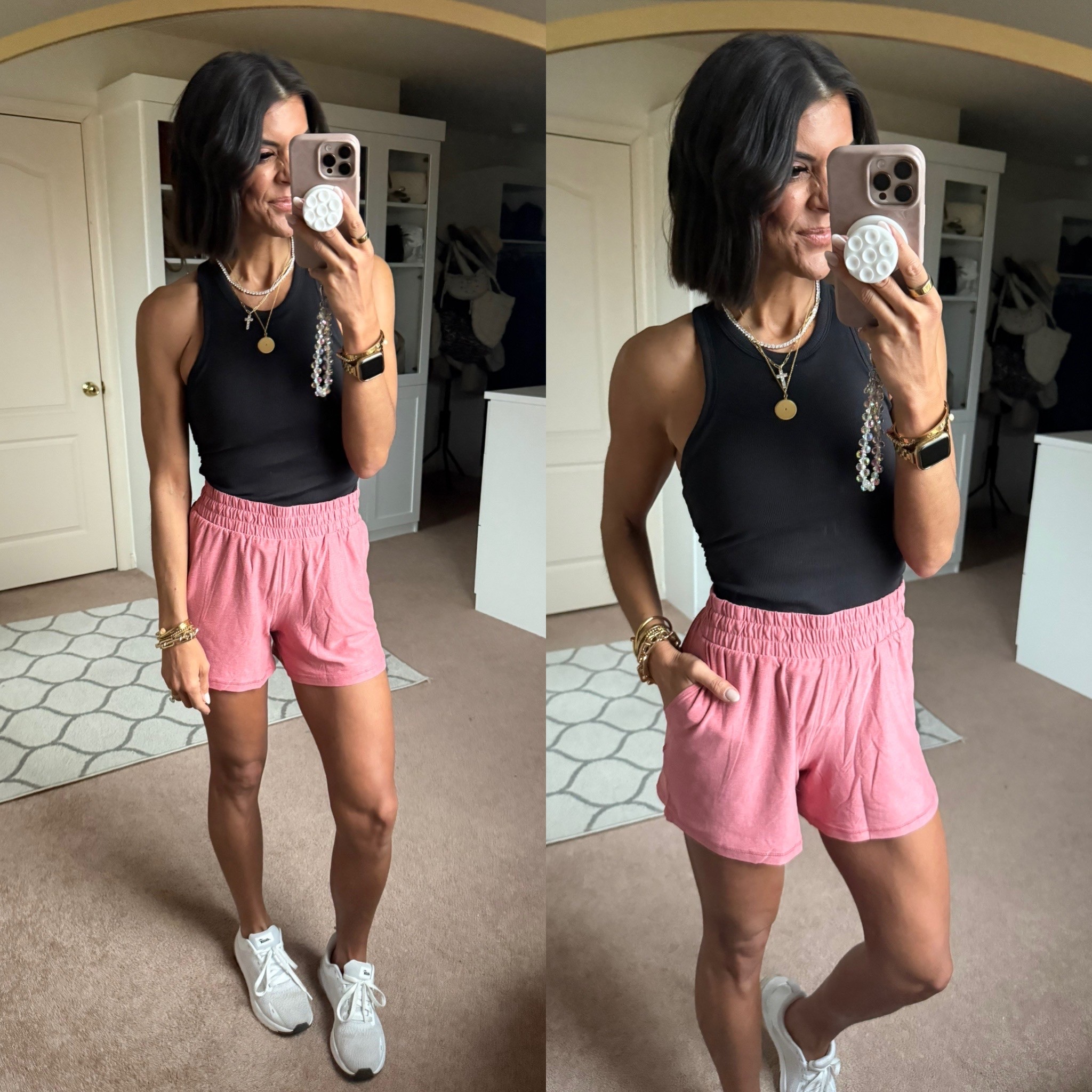 The beet $8 Walmart shorts! Size xs in tank 
Size small in shorts
Sneakers tts

#LTKfitnessgoals #LTKSaleAlert #LTKSeasonal