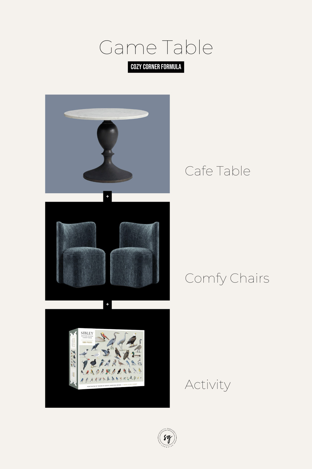 Have you ever considered tucking a small game table into your main living space?

Having a place to put together a puzzle, do homework, or simply eat a snack makes this a great solution for families.

Choose a small bistro table (36" or smaller), a pair of comfy dining chairs, and a pretty puzzle... and you'll have the perfect place to hang out this Fall!

#smallspacedecorating #livingroomdecor #livingroomideas 

 #LTKHome #LTKFamily