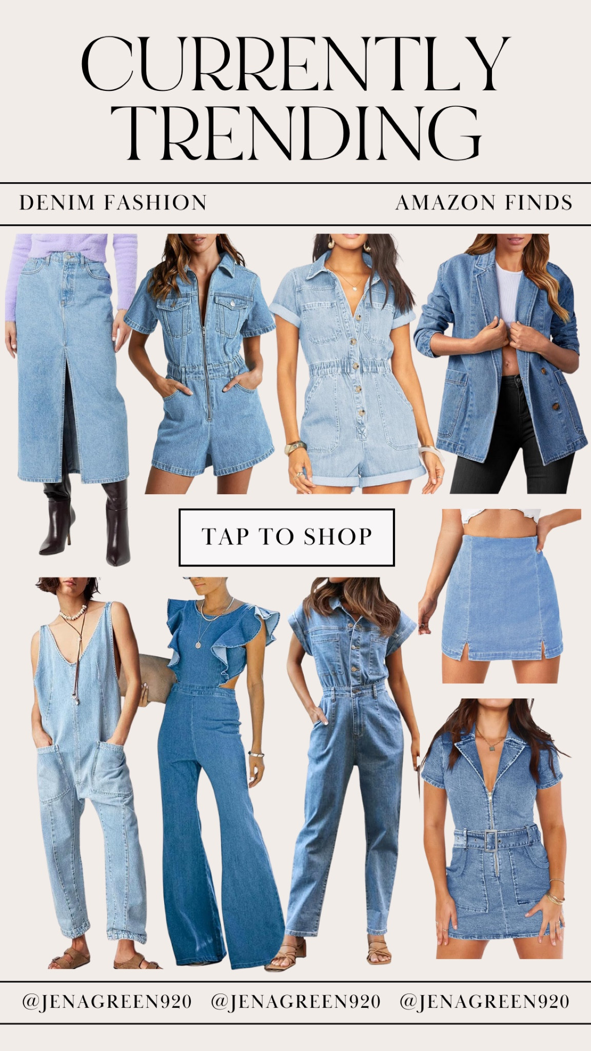 Currently Trending | Denim Fashion | Denim Outfits | Denim Romper | Denim Jumpsuits | Country Concert | Rodeo Outfit | Denim Skirt | Denim Blazer 

#LTKfindsunder50 #LTKfindsunder100 #LTKstyletip