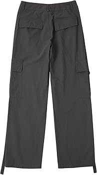 HJYUZP Wide Leg Sweatpants Womens Cargo Pants High Waisted Parachute Pants Baggy Wide Leg Sweatpa... | Amazon (US)