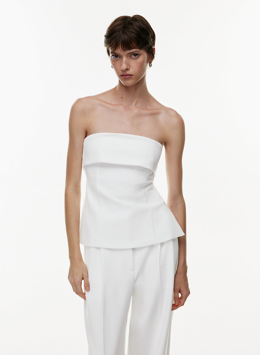 Aritzia Babaton Women's Element Tube Top in White | 0 | Polyester/Viscose/Cotton | Aritzia