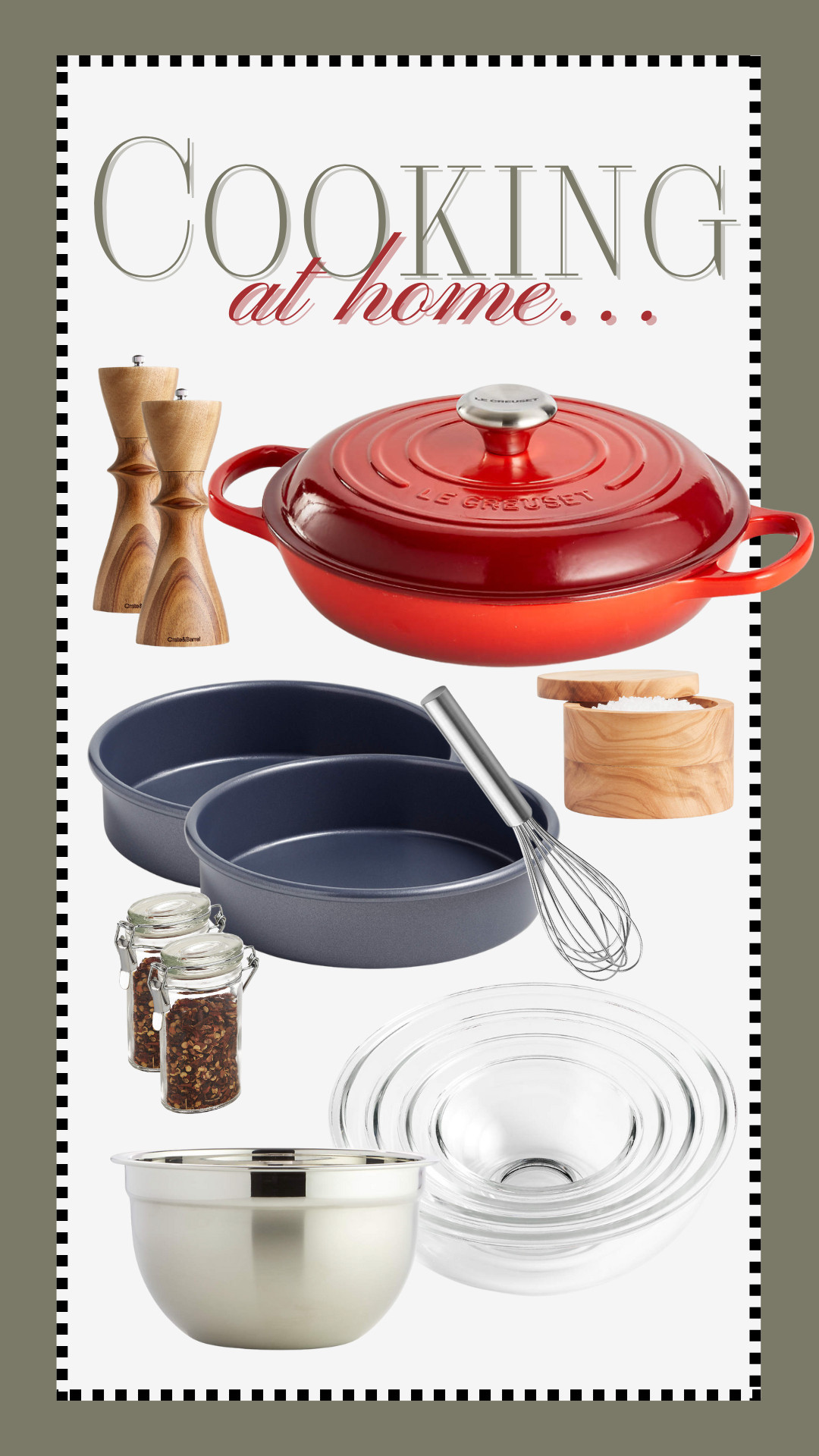 What I'm adding to my cart from Crate & Barrel... 👩‍🍳✨ 

 