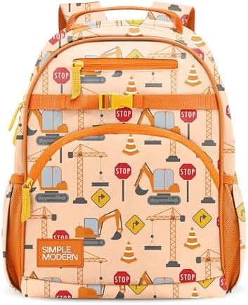 Simple Modern Kids Backpack for School, Girls, Boys | 12L | Construction | Fletcher Bookbag, Scho... | Amazon (US)
