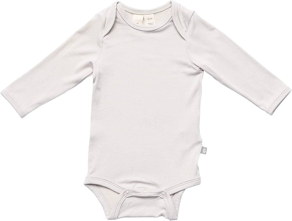 KYTE BABY Soft Bamboo Rayon Long Sleeve Unisex Bodysuit, 0-24 Months (Oat, 18-24 Months) | Amazon (US)