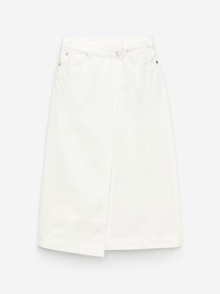 Wickelrock aus Denim – Weiß – Damen – ARKET DE | Arket EU