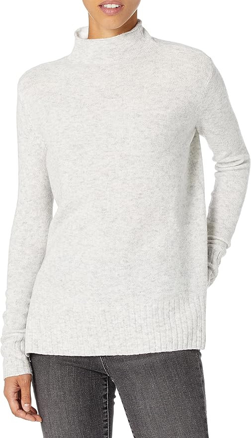 Goodthreads Women's Mid-Gauge Stretch Funnel Neck Sweater | Amazon (US)