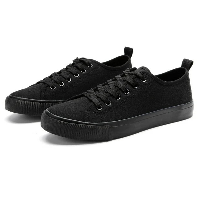 The Fashion Supply Skylar Canvas Women's Sneakers - Canvas Shoes for Women Sneakers, Comfortable ... | Walmart (US)