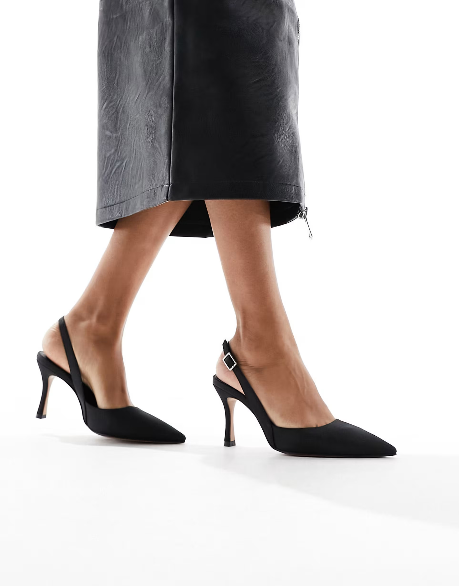 ASOS DESIGN Samber 2 slingback stiletto heels in black | ASOS (Global)