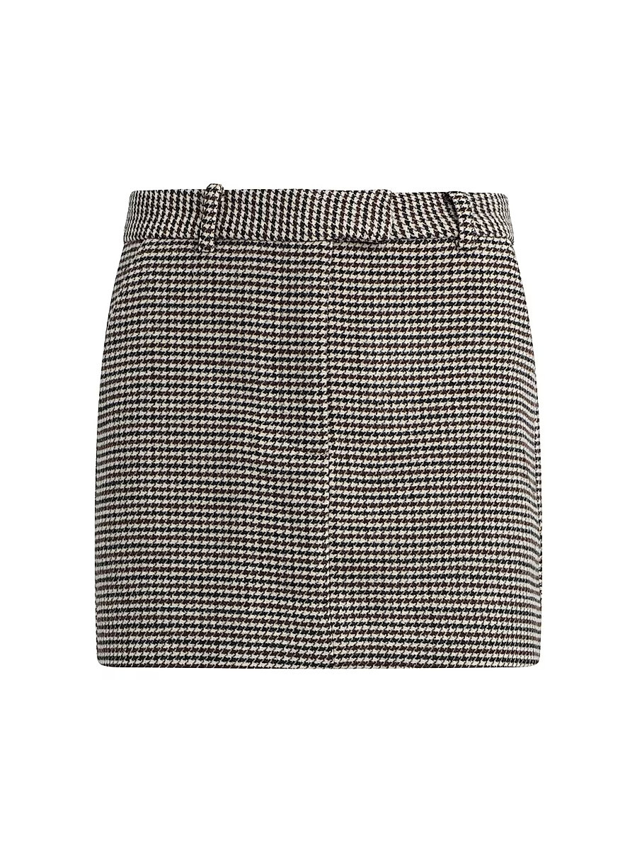 Women's The Chloe Tailored Miniskirt - Black Chocolate - Size 0 | Saks Fifth Avenue