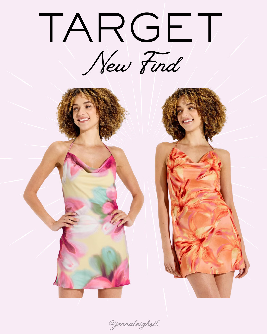 This new Wild Fable mini cowl dress from Target is screaming beach vacation. The orange floral and pink floral prints are so fun for summer 

 #LTKootd #LTKSeasonal #LTKMidsize