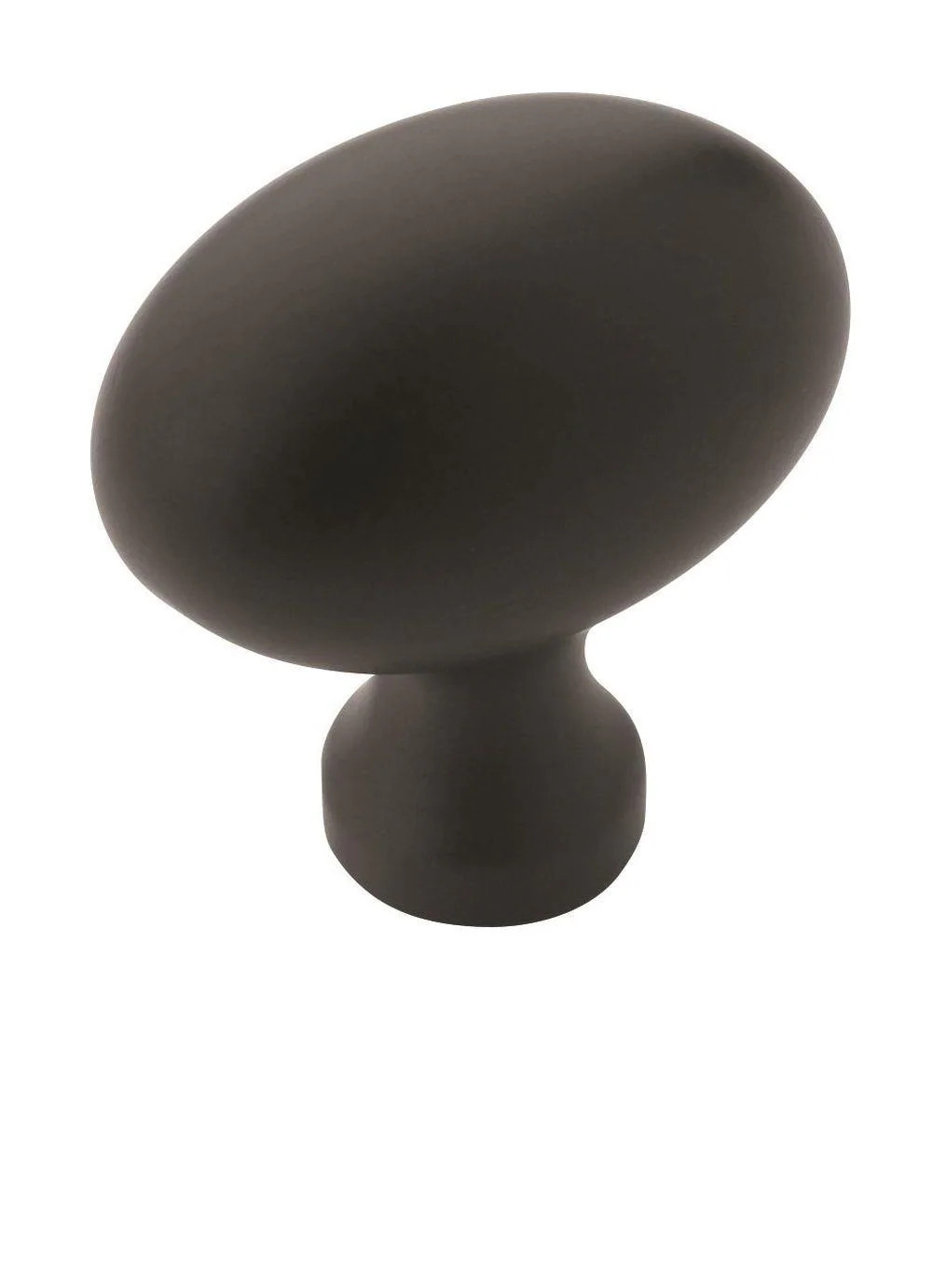 Amerock Vaile 1-3/8-in Matte Black Oval Contemporary Cabinet Knob one_size | BP53014FB | Lowe's