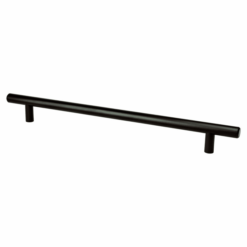 Berenson 0835-2-P Tempo 8-13/16 Inch Center to Center Bar Cabinet Pull from the Black Cabinet Hardwa | Build.com, Inc.