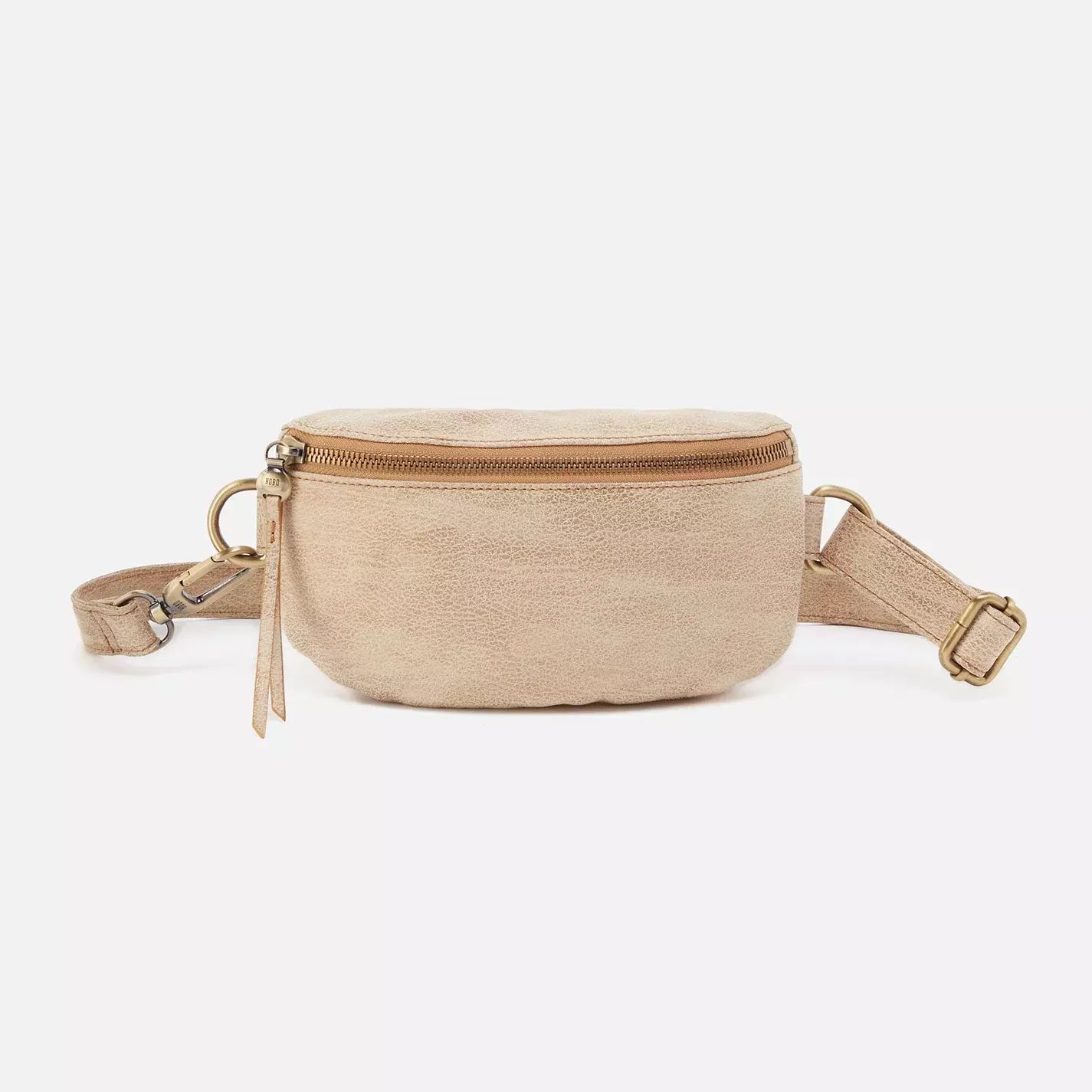 Fern Belt Bag in Metallic Leather - Gold Leaf | HOBO Bags