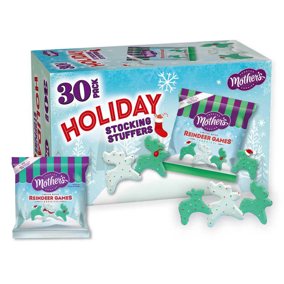 Mother's Cookies Holiday Reindeer Games - 15oz/30ct | Target