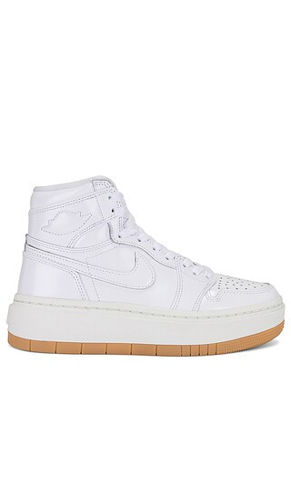 Air Jordan 1 Elevate High Se Sneaker in White, White, Sail, & Gum Light Brown | Revolve Clothing (Global)