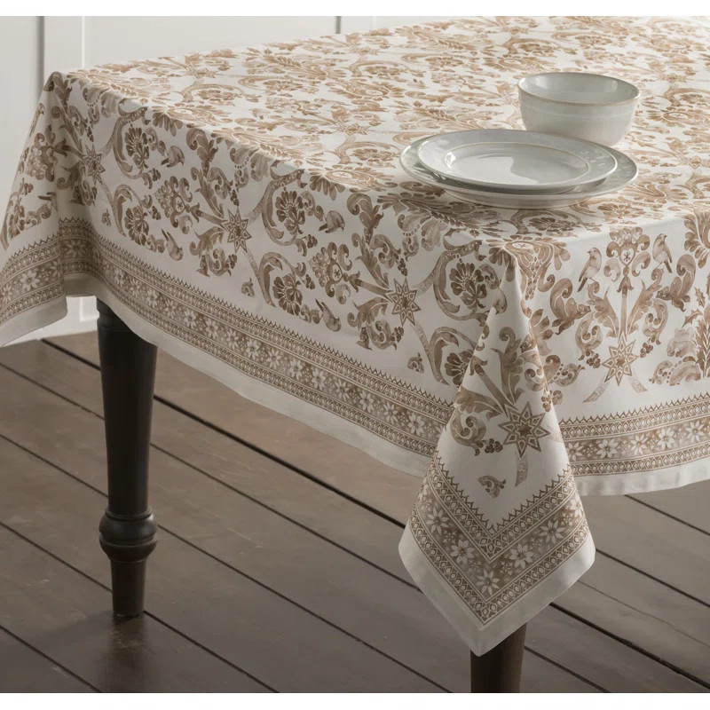 Allure Damask Cotton Tablecloth | Wayfair North America