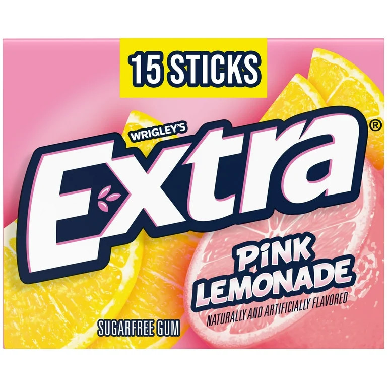 Extra Pink Lemonade Sugar Free Chewing Gum - 15 Sticks | Walmart (US)