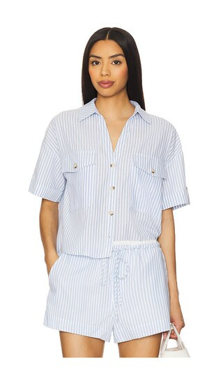 Button Up Shirt in Yacht Race | Revolve Clothing (Global)