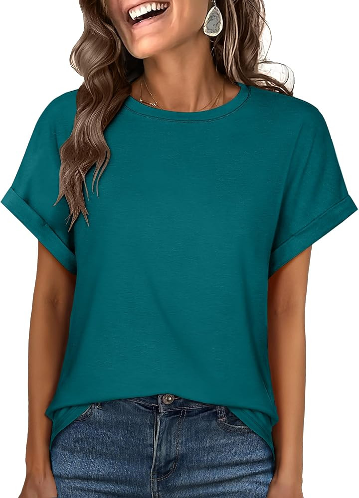 ANRABESS Oversized Tshirts for Women Summer Tops Short Sleeve Casual Loose Basic Tee Shirt Cute O... | Amazon (US)