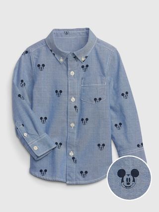 babyGap | Disney Mickey Mouse Oxford Shirt | Gap (US)