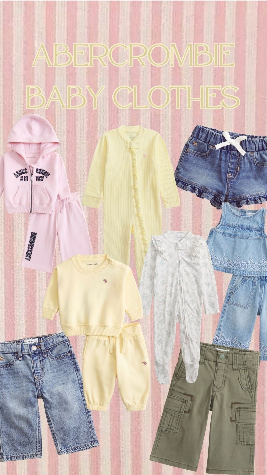 Can’t even handle how cute the Abercrombie baby clothes are 
