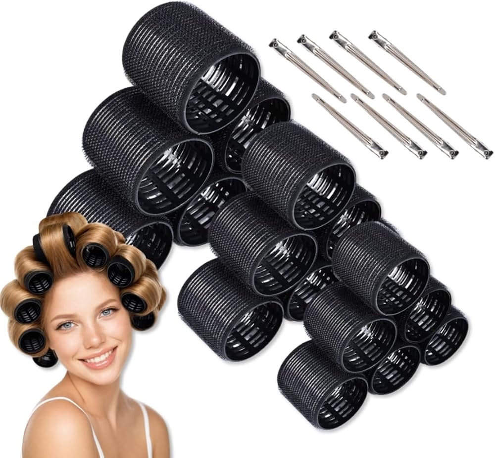 26 Piece Ceramic Thermal Hair Rollers Set for Women Blowout Styling | Amazon (US)