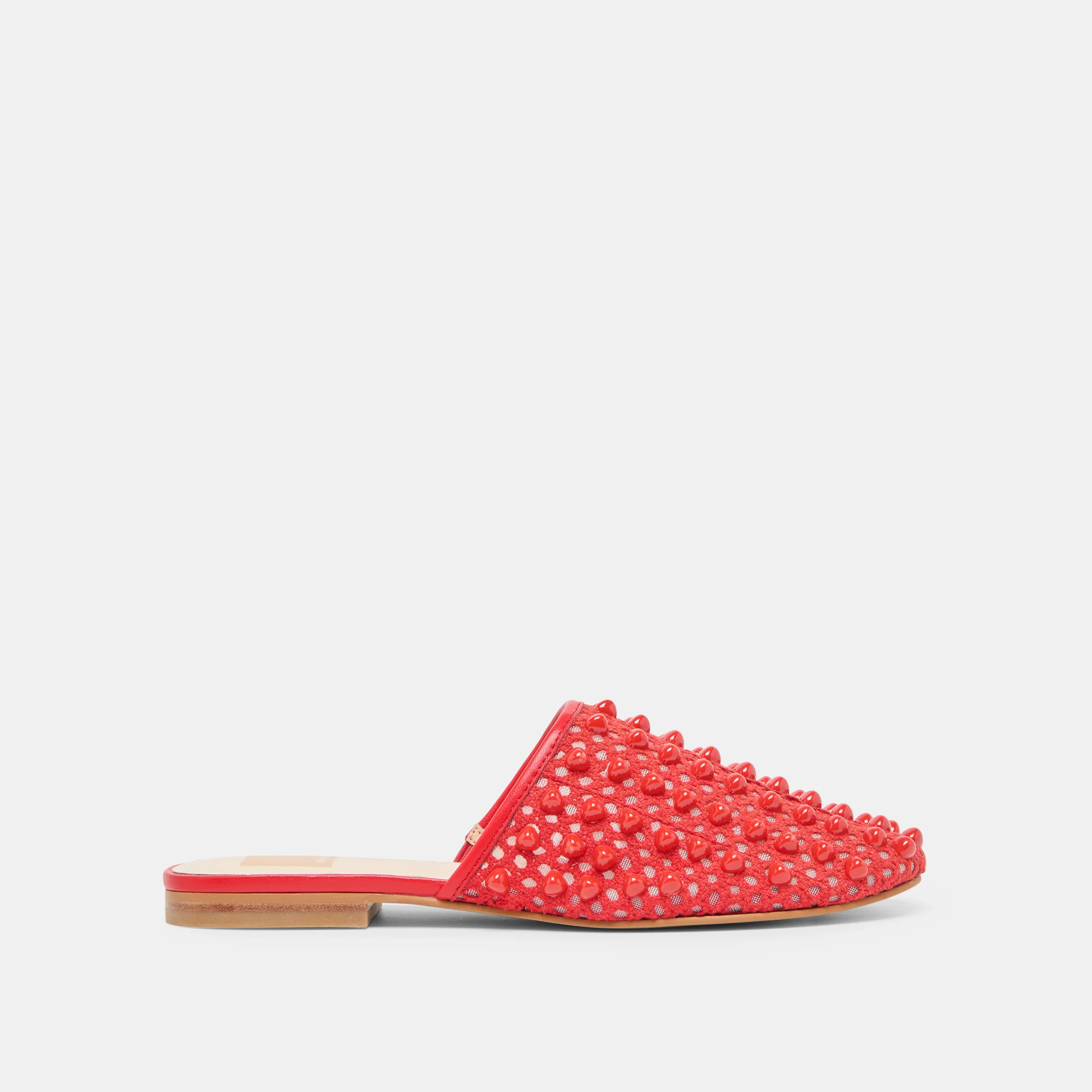 Rova Bead Chili Beaded Mesh Flats | Dolce Vita | DolceVita.com