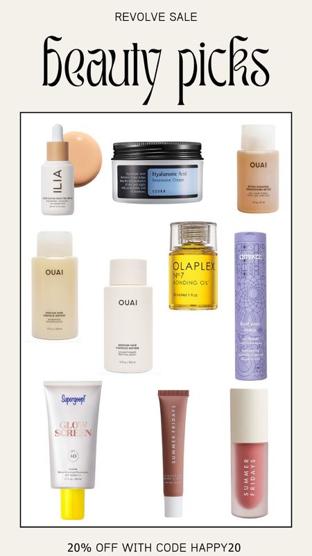 20% off my beauty favs at revolve