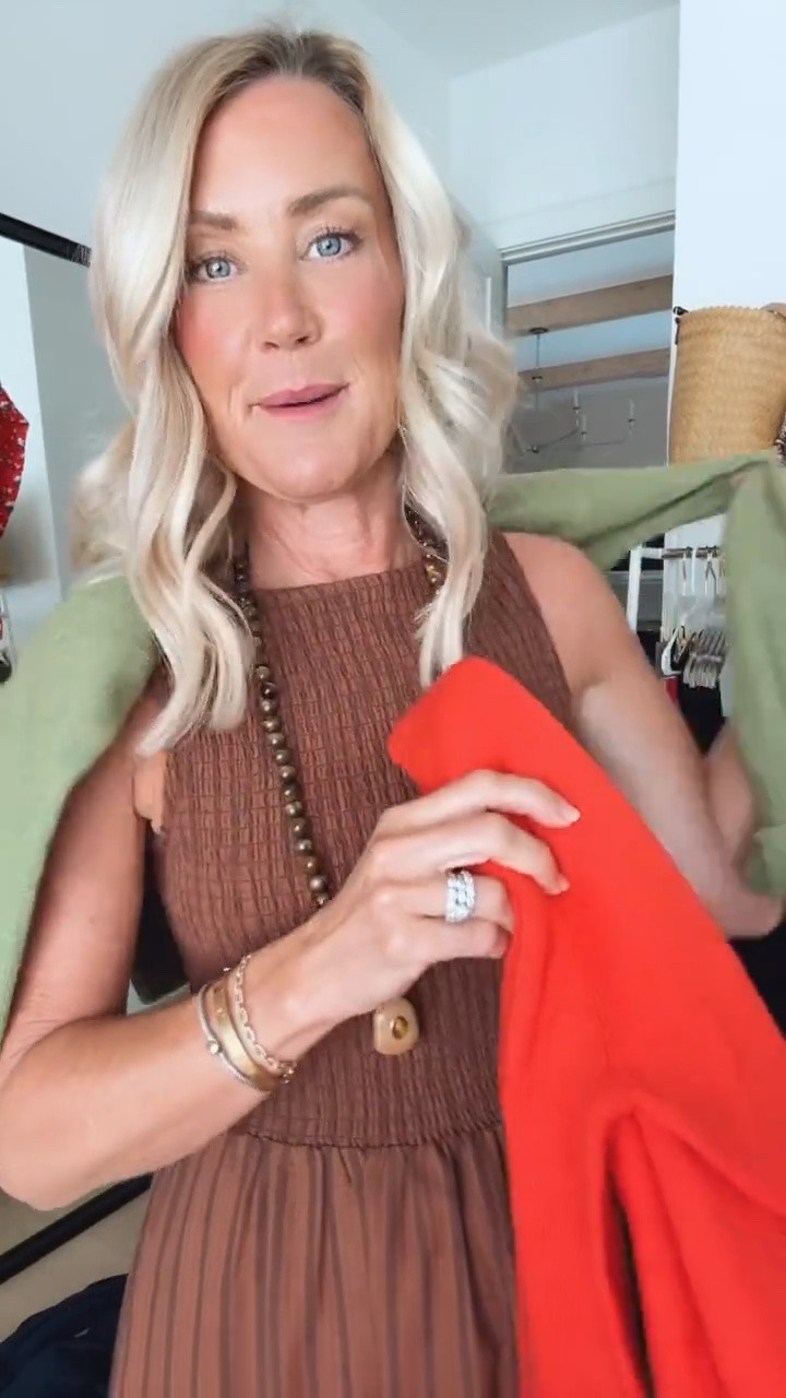 I definitely have a problem with these cardigans…as in I cannot stop ordering them! I just bought 2 more colors, they really are that good.
Dress: small
Cardigans: small

#LTKootd #LTKOver40 #LTKSeasonal