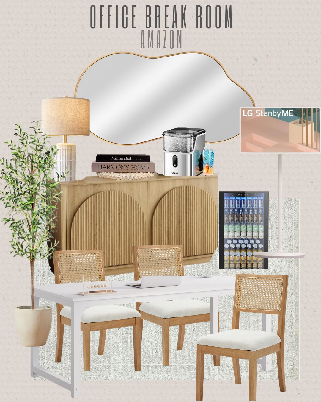 Amazon office break room inspo! I love light and earthy tones in the office to bring light in. Amazon office decor Amazon office furniture office break room ideas

#LTKStyleTip #LTKWorkwear #LTKSaleAlert