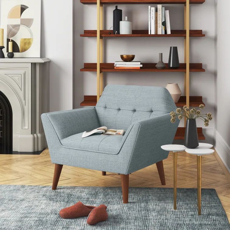 Petrin Modern Button Tufted Armchair | Wayfair North America