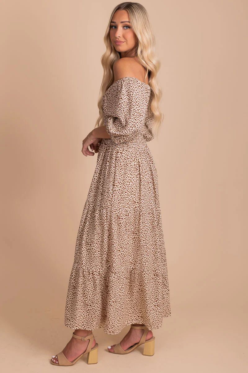 On The Wild Side Patterned Maxi Dress | Bella Ella Boutique, LLC