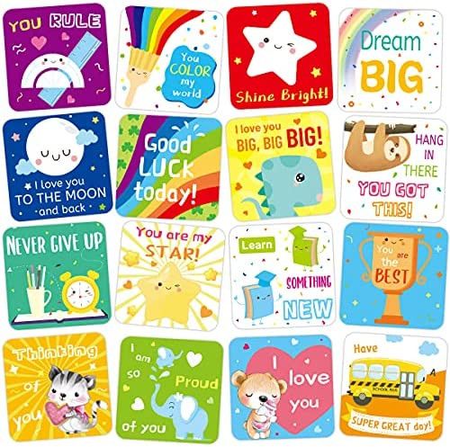 60 Lunch Box Notes for Kids Cute Motivational and Inspirational Thinking of You Cards for Boy’s... | Amazon (US)