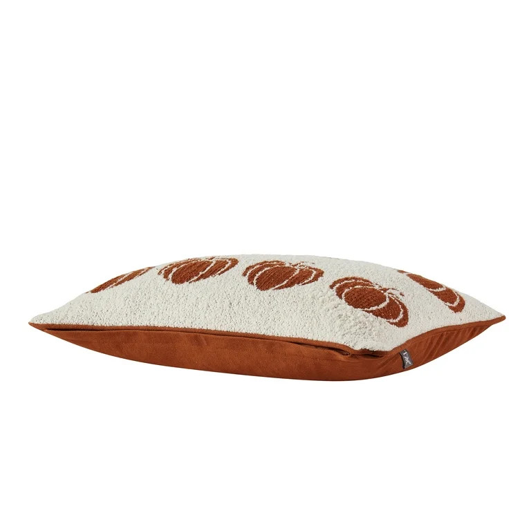 My Texas House 14" x 20" Pumpkin Ivory Jacquard Lumber Decorative Pillow Cover | Walmart (US)