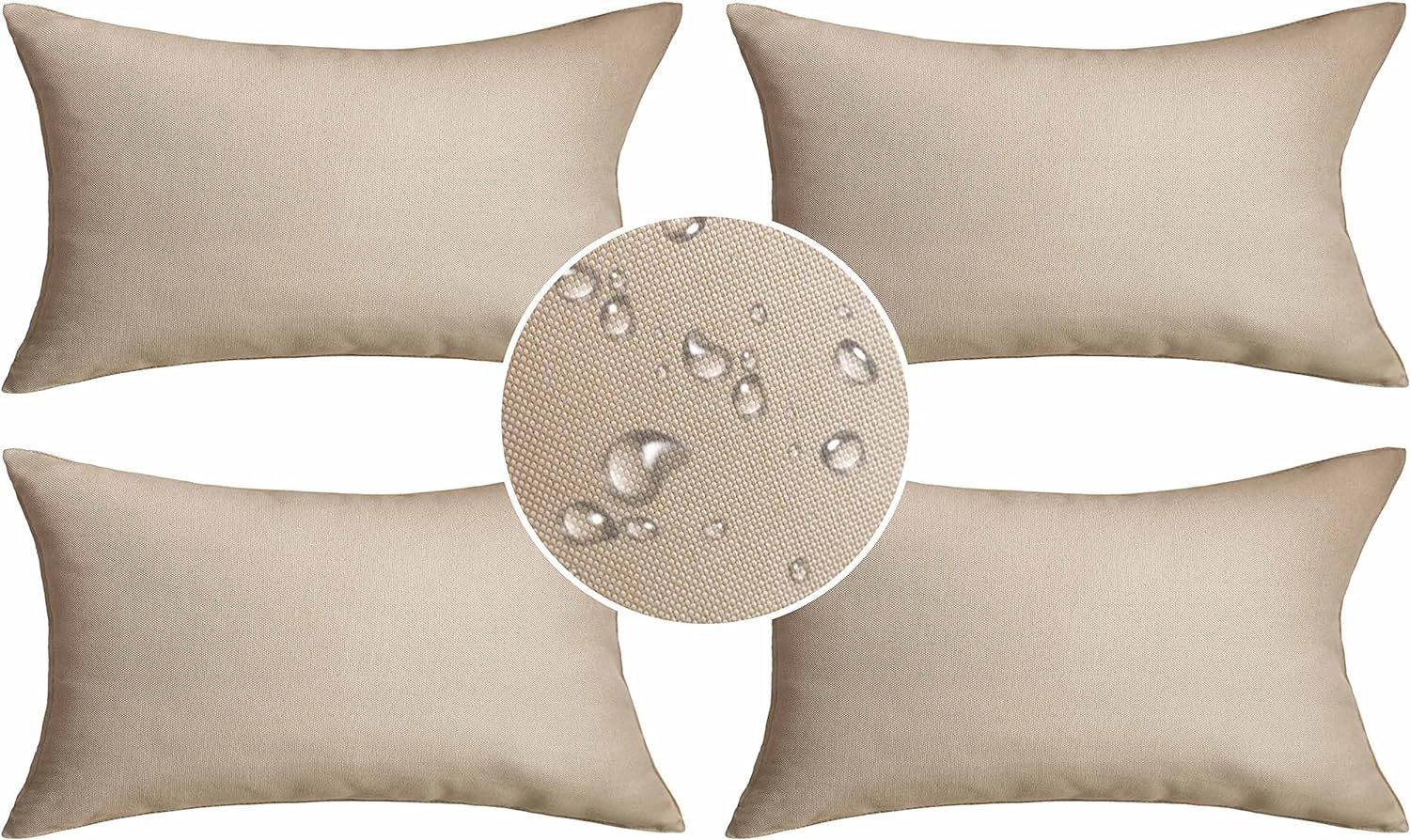 Demetex Outdoor Pillow Covers 12x20 Waterproof Lumbar Throw Pillows Rectangle Spring Pillow Cases... | Amazon (US)