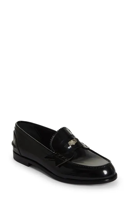 Christian Louboutin Penny Loafer in Black at Nordstrom, Size 10Us | Nordstrom