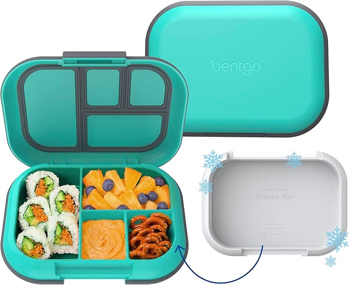 Bentgo Chill Kids Leak-Proof Lunch Box - 4-Compartment Bento Box with Built-In Ice Pack, 3.3 Cup ... | Amazon (US)