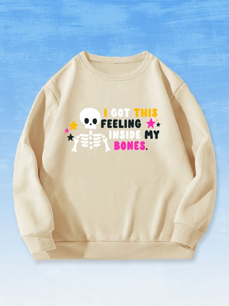 New
     
      ROMWE X JoyandElle Slogan Skull Graphic Sweatshirt | SHEIN