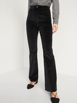 Extra High-Waisted Velvet Flare Jeans for Women | Old Navy (US)