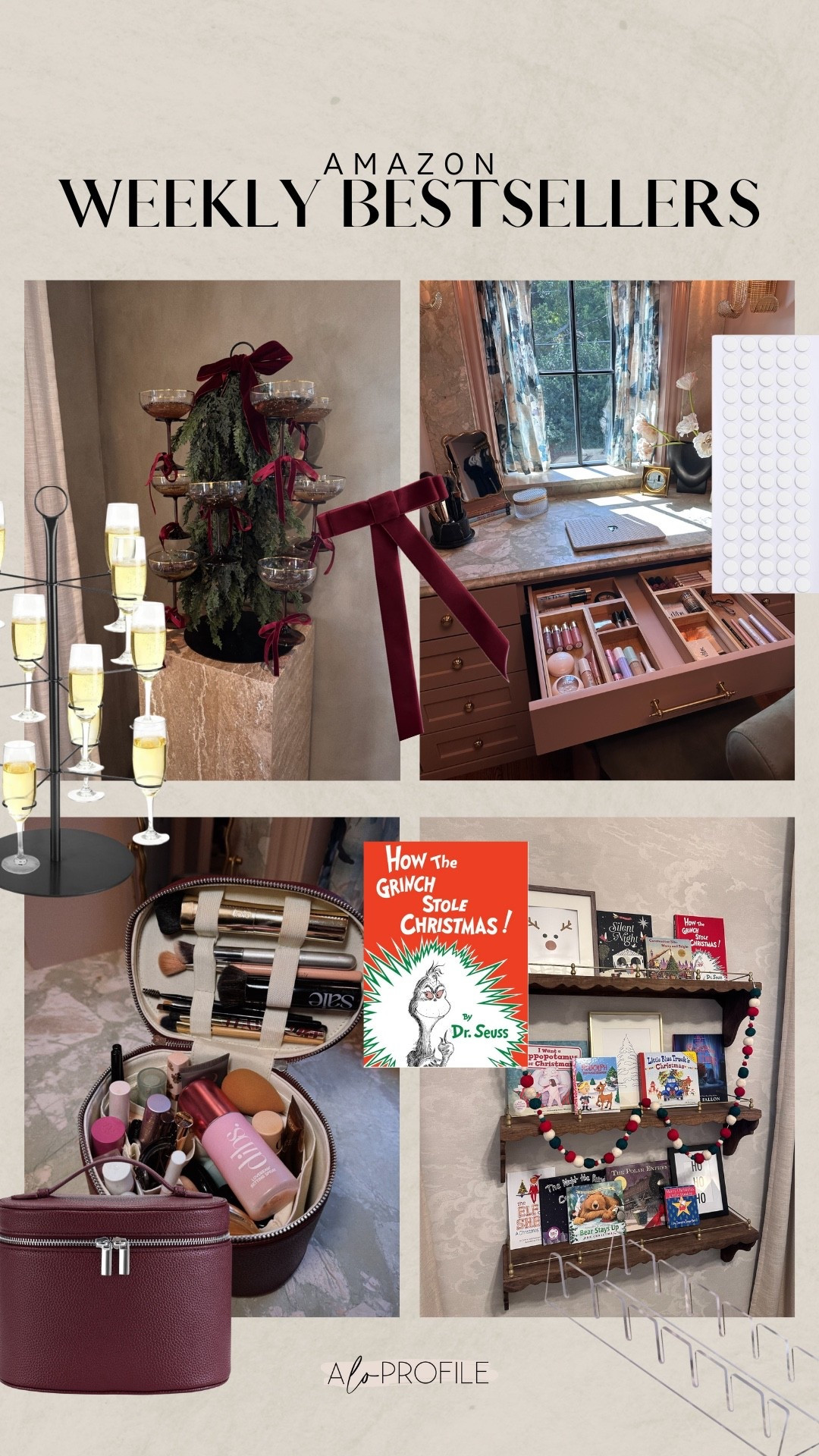 AMAZON BESTSELLERS✨
1. Velvet ribbon 
2. Makeup Bag 
3. Cocktail Christmas Tree
4. Hat Stand 
5. Seasonal Books 
6. Sticky Dots 
7. Cord Bundlers


#LTKBeauty #LTKHoliday #LTKHome