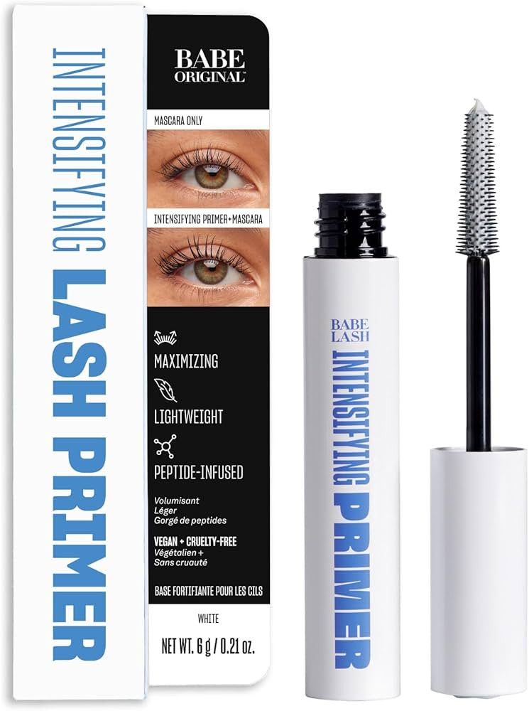 Babe Original Intensifying Lash & Mascara Primer and Lash Mask with Peptides, Shea Butter & Casto... | Amazon (US)