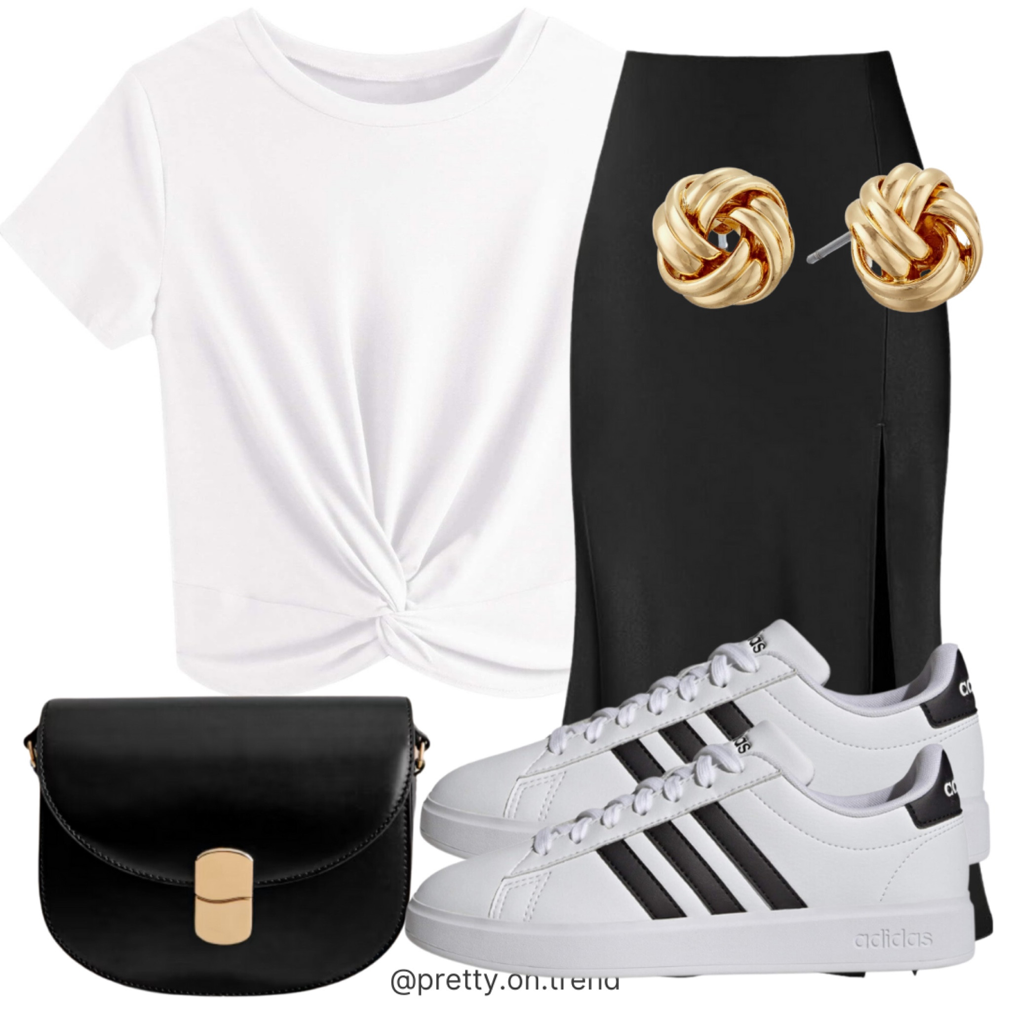 Casual style back and white for summer 