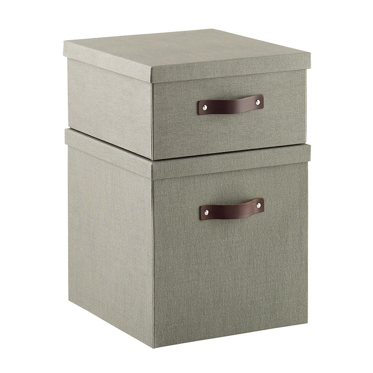 Bigso Marten Grey Storage Cubes | The Container Store