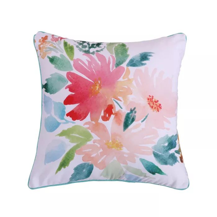 Casita White Floral Decorative Pillow - Levtex Home | Target