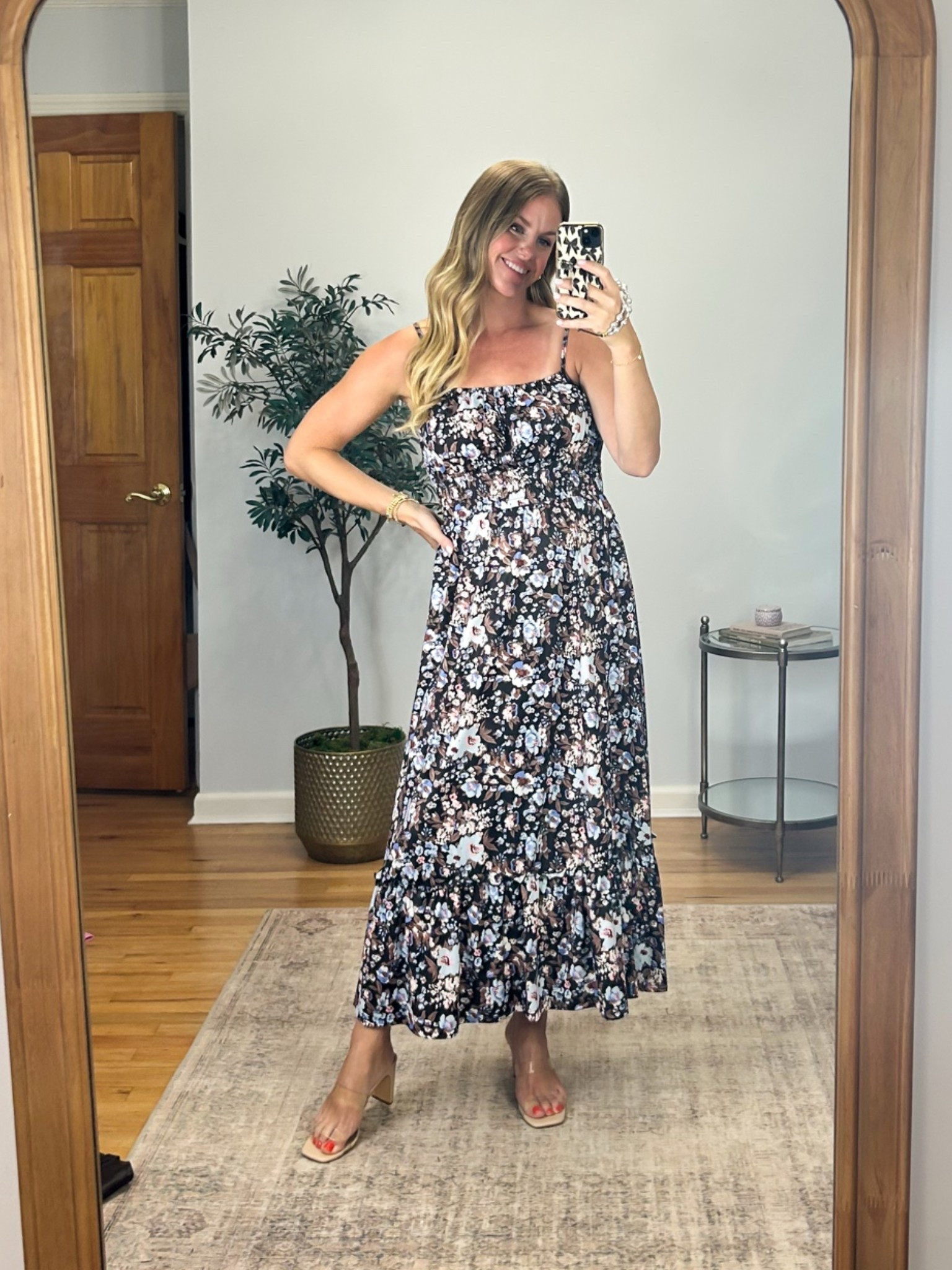 This dress is SO comfy and flattering! I have it in 3 patterns. Wearing size small. Adjustable straps and pockets! Great print for fall photos.

#LTKSaleAlert #LTKSeasonal