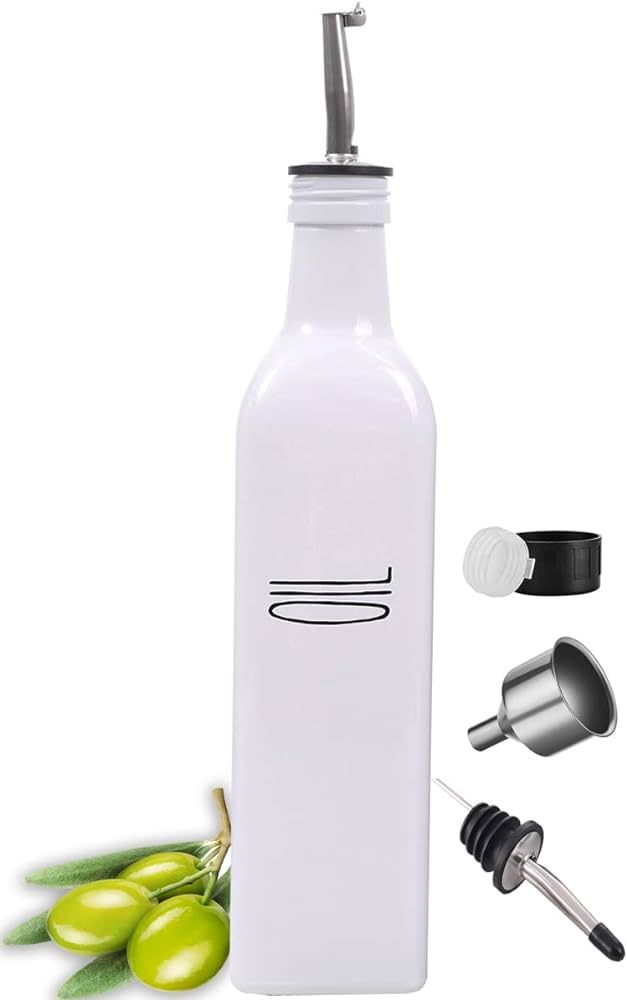 VICUKIE Olive Oil Dispense Set For Kitchen, 17oz Glass Olive Oil Dispenser Bottle With Pour Spout... | Amazon (US)