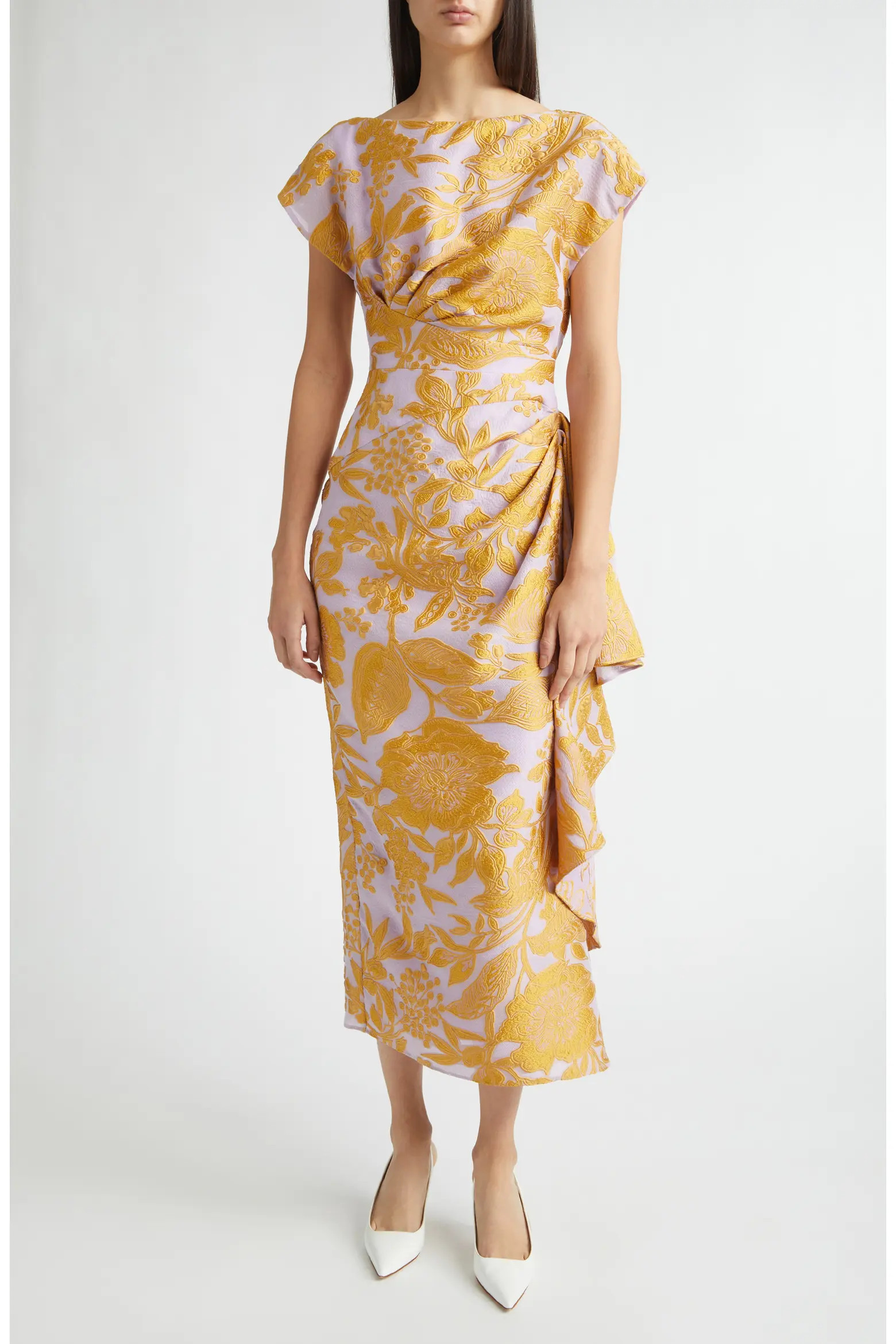 Lela Rose Florence Floral Jacquard Cocktail Dress (Women) | Nordstrom | Nordstrom
