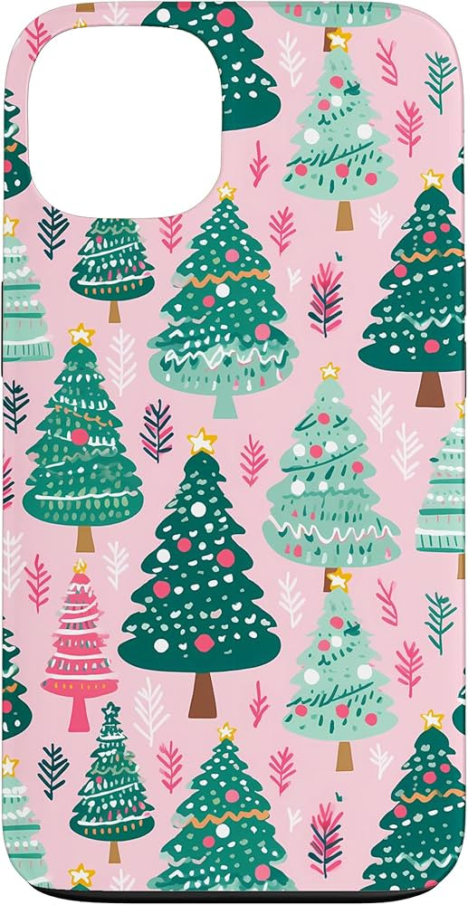 iPhone 13 Preppy Christmas Tree Print Case | Amazon (US)