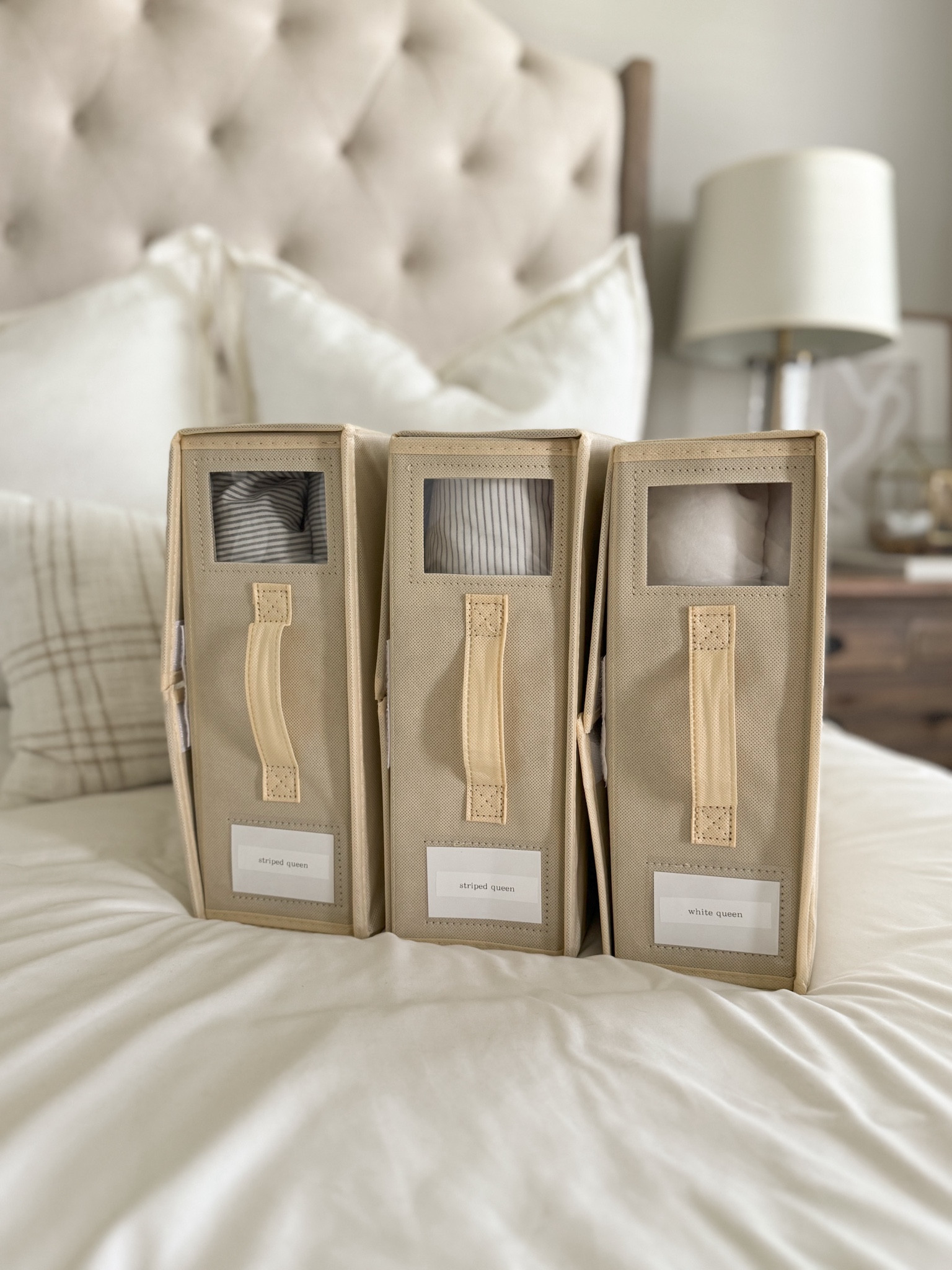 Organizing my sheet sets using the @suoco_official SheetCube Sheet & Bedding Organizers! [ s p o n s o r e d ]

It used to be so hard to access my sheets without another set falling on top of me. Now, everything is nice and organized and I can easily see what set I need with the window access and label pocket!

#aclassyfashionista #amazonfinds2024 #amazonfind #closetorganization #homeorganization #organizedhome #organizewith #getorganized #amazonhome #amazonhomefinds 

#LTKSaleAlert